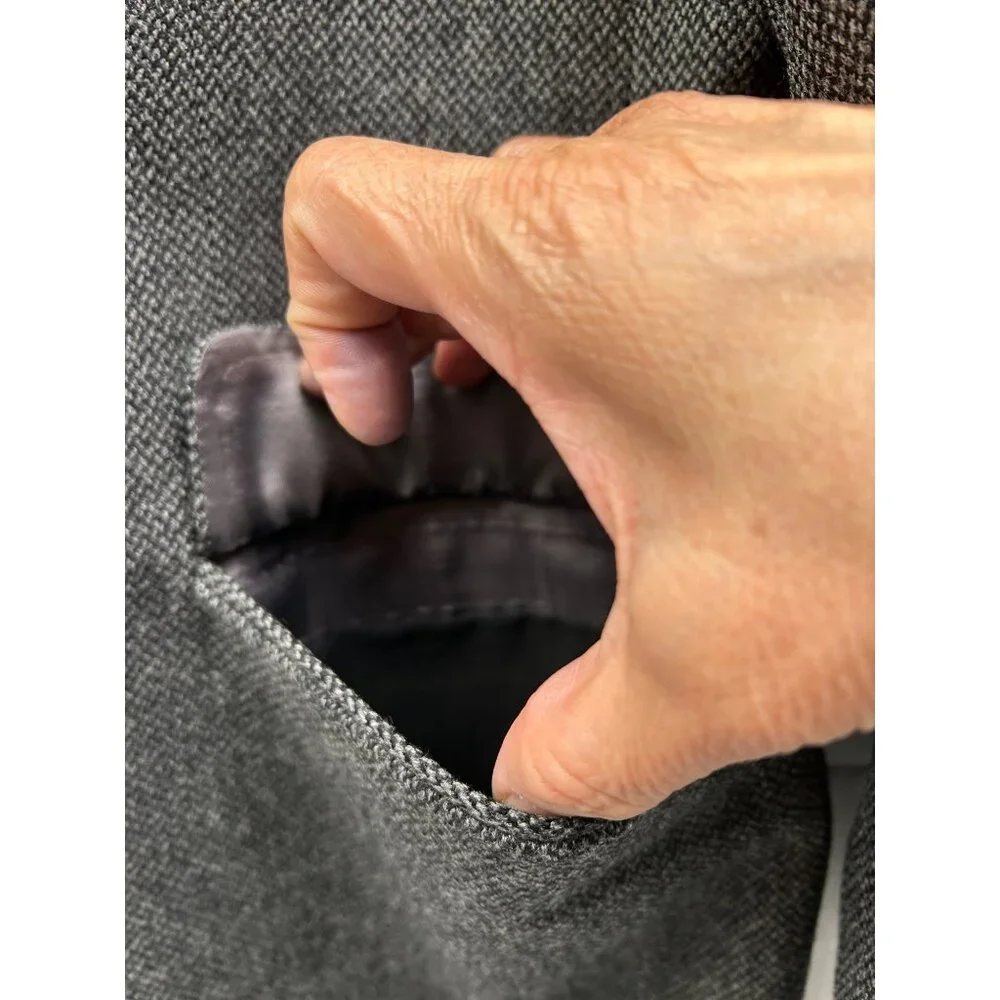 Brooks‎ Brothers Blazer Mens 42R Gray Wool Herringbone Made in Italy Fall/Winter